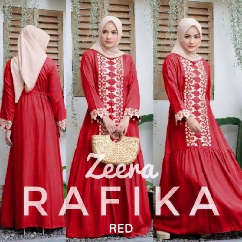 DASTER ARAB RAFIKA | RAYON SUPER GRADE A | RESLETING DEPAN BUSUI | RENDA MILO ORI