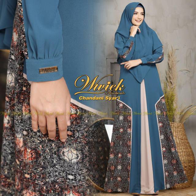 Gamis Syar'i CHANDANI SET size L. Original By Wwiek Muslimah.