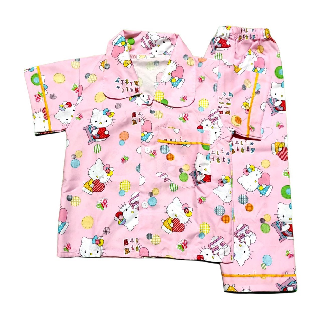 PIYAMA ANAK USIA 1-5 TAHUN SIZE M L XL TERLARIS / PIYAMA ANAK/size M, L, XL Setelan baju tidur / TERMURAH PIYAMA ANAK 1-5 th TANGAN PENDEK RANDOM MOTIF