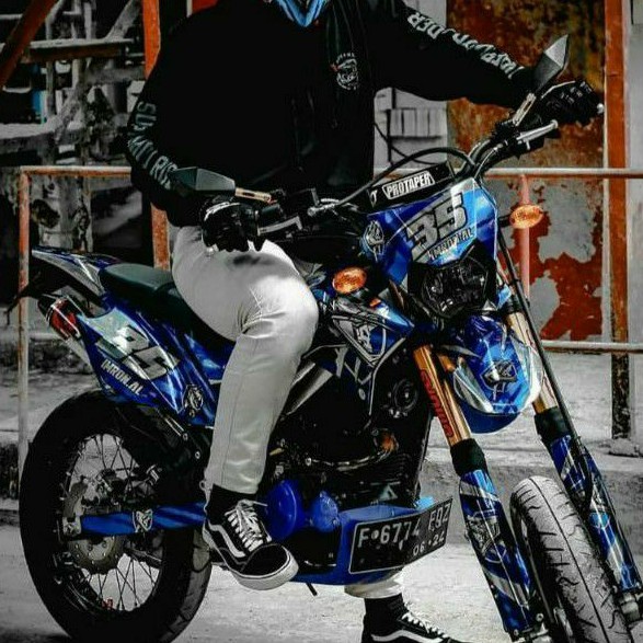 DECAL STIKER STICKER KLX D-TRACKER COSTUM HOLOGRAM