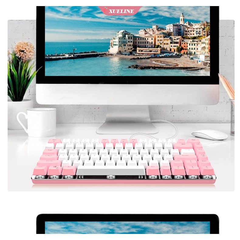 F82 Set Keyboard Mekanik 82 Tombol Versi Warna Bahan Abs