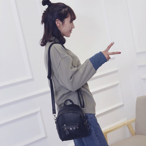 tas selempang ransel mini dual sling bag backpack korea studs (2I4) bta350