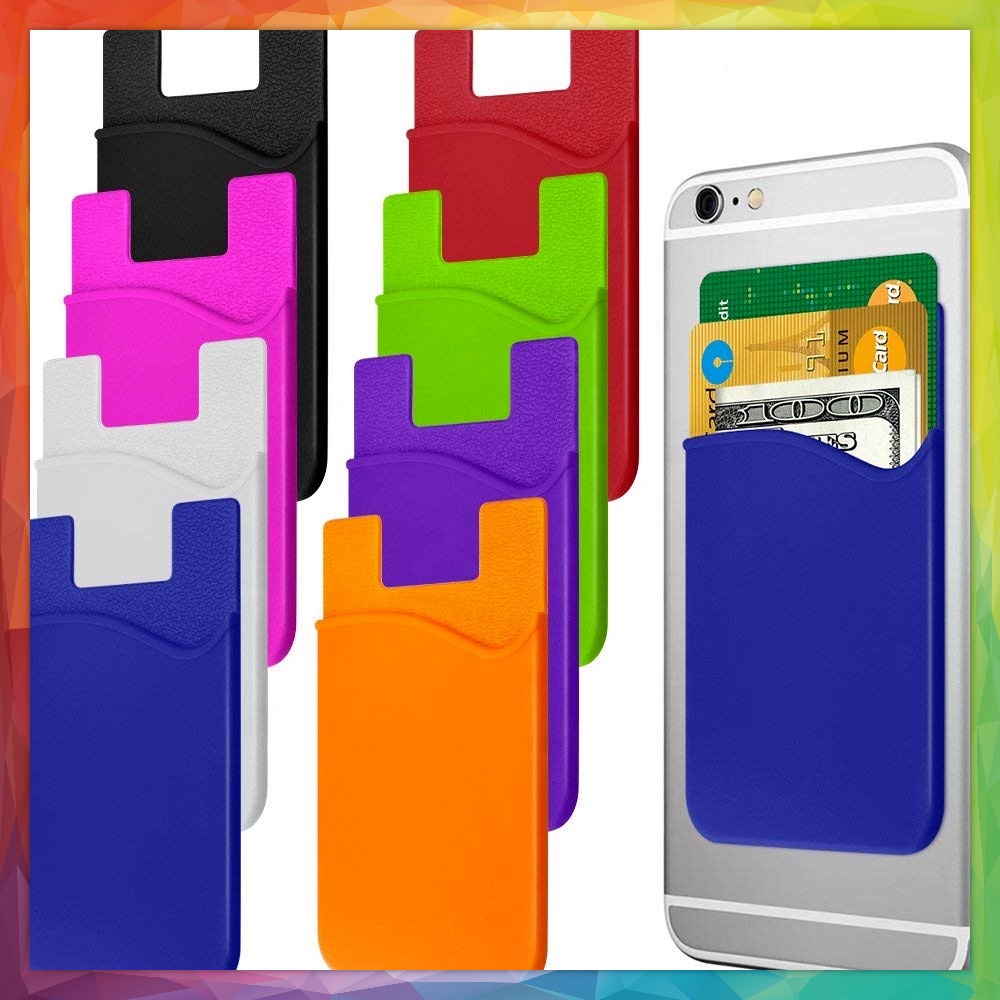 HOLDER KARTU HP TEMPEL / TEMPAT KARTU ATM HP / STICKY CARD HOLDER / DOMPET KARTU ATM E TOLL TEMPELAN HP