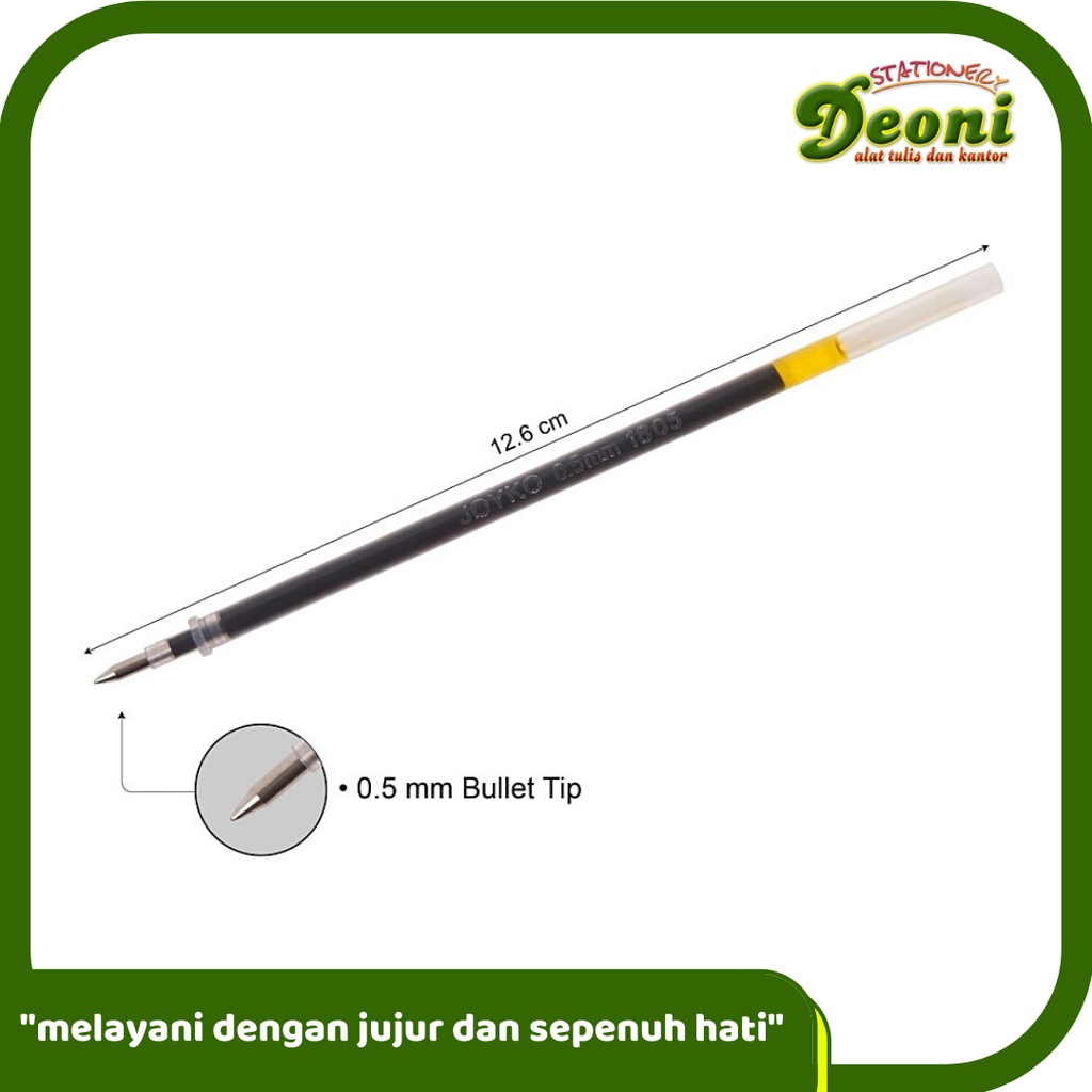 

JOYKO GPR-200 Gel Pen Refill Isi Ulang Pulpen Pena 0.5mm