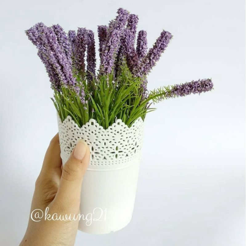 VB03 Buket Bunga Tanaman Rumput Artificial Cantik Unik