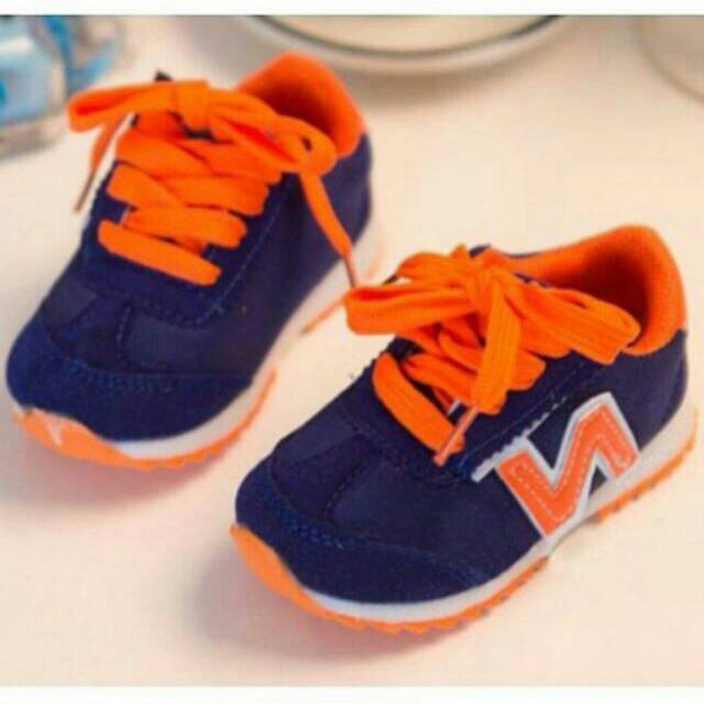 Sport Shoes Orange Blue Shopee Indonesia