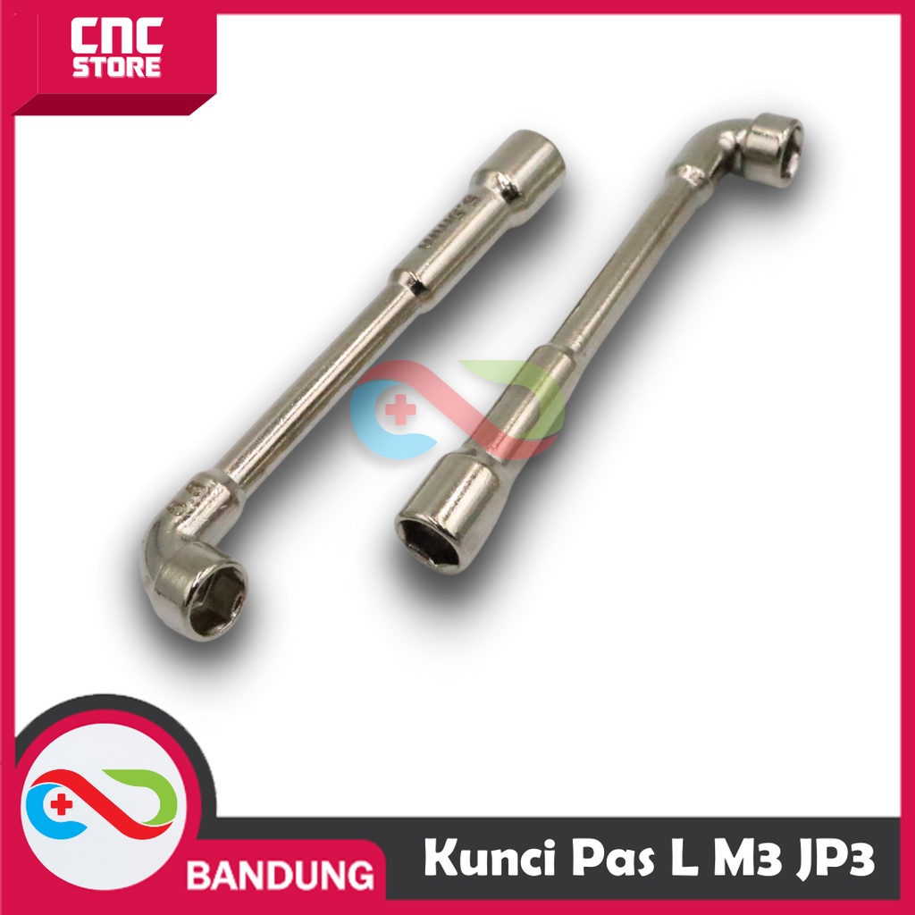 KUNCI PAS L BAUD HEXAGONAL NUT MUR M3 JP3