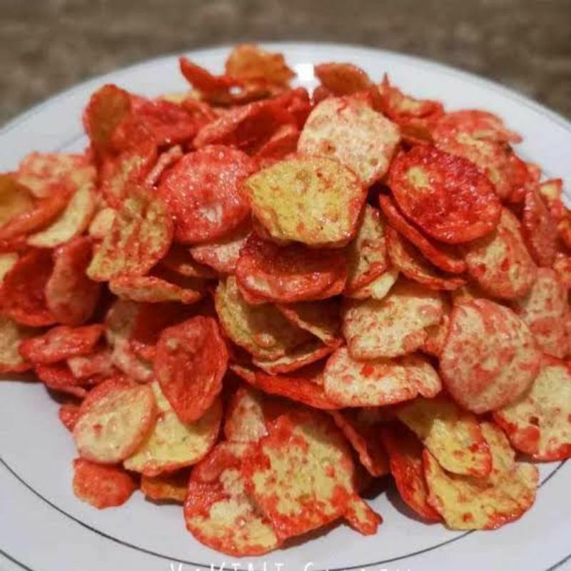 

1 Kg Keripik Opak Mini Balado dan Keju