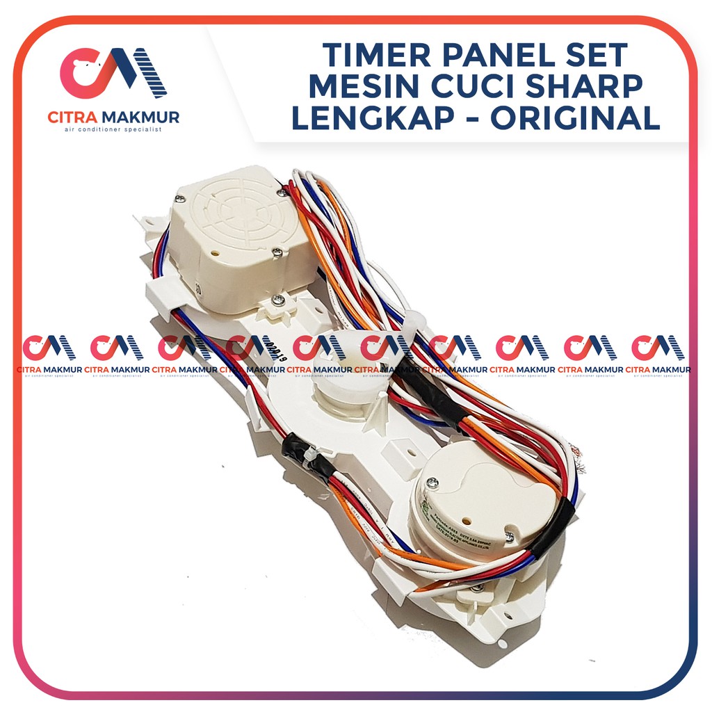 Panel Set Timer Sharp Pencuci Pengering Pembuang Air Wash Spin Valve Lever Original Mesin Cuci