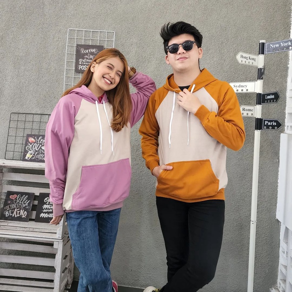 REGLAND Hoodie Sweater Oversize Pria Wanita Mix Colour Jacket Kekinian Fashion Casual OOTD Kece