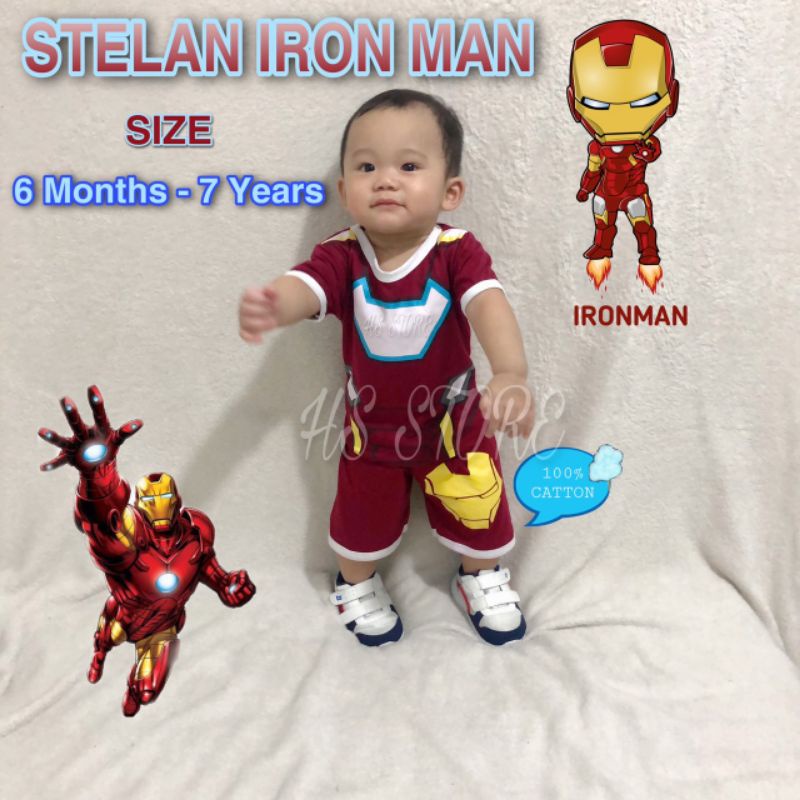 HARGA GROSIR !! STELAN KAOS SUPERHERO ANAK / SET KAOS ANAK / SETELAN KAOS ANAK / SETELAN  ANAK