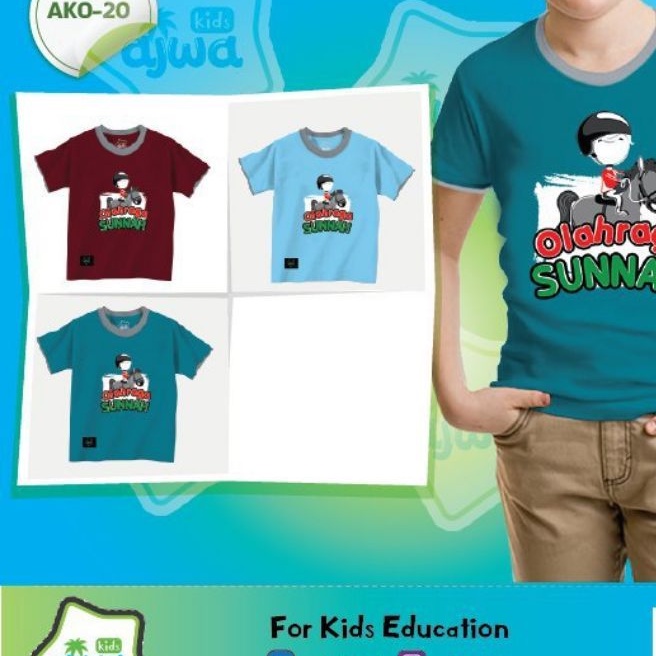 Sale Kaos Dakwah Anak uk. XL