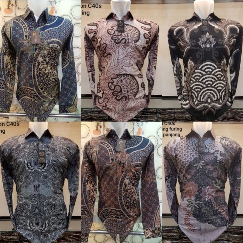 KEMEJA BATIK PREMIUM FOURING C40s KATUN HERO TERKINI MURAH MERIAH LENGAN PANJANG