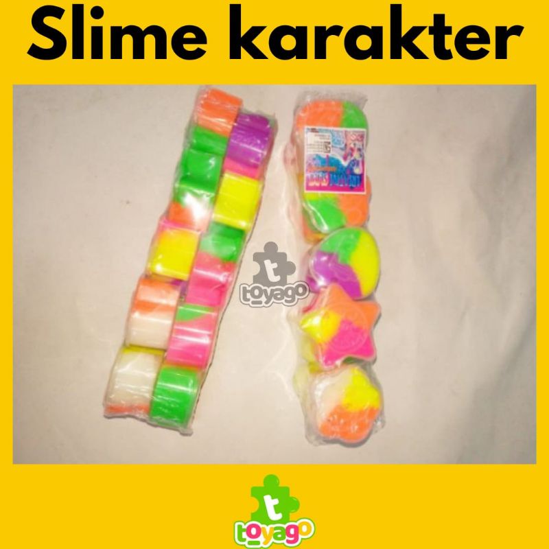 Slime Motif/Slem Karakter Isi 10 Murah Grosir
