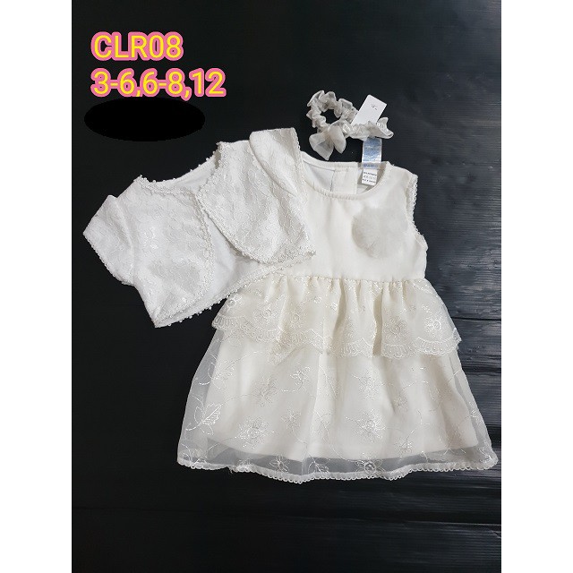 Catell Love Dress Putih Baby Balita Baju Pesta Clr05 Clr08