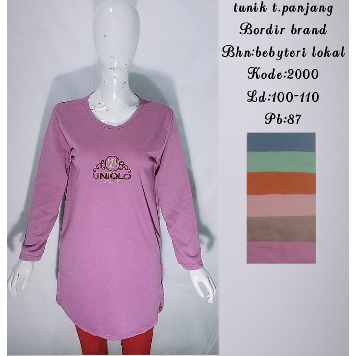 busana ibunda - TUNIK KAOS/TUNIK KAOS JUMBO/ATASAN TUNIK/TUNIK WANITA/BAJU TUNIK WANITA MURAH(COD)
