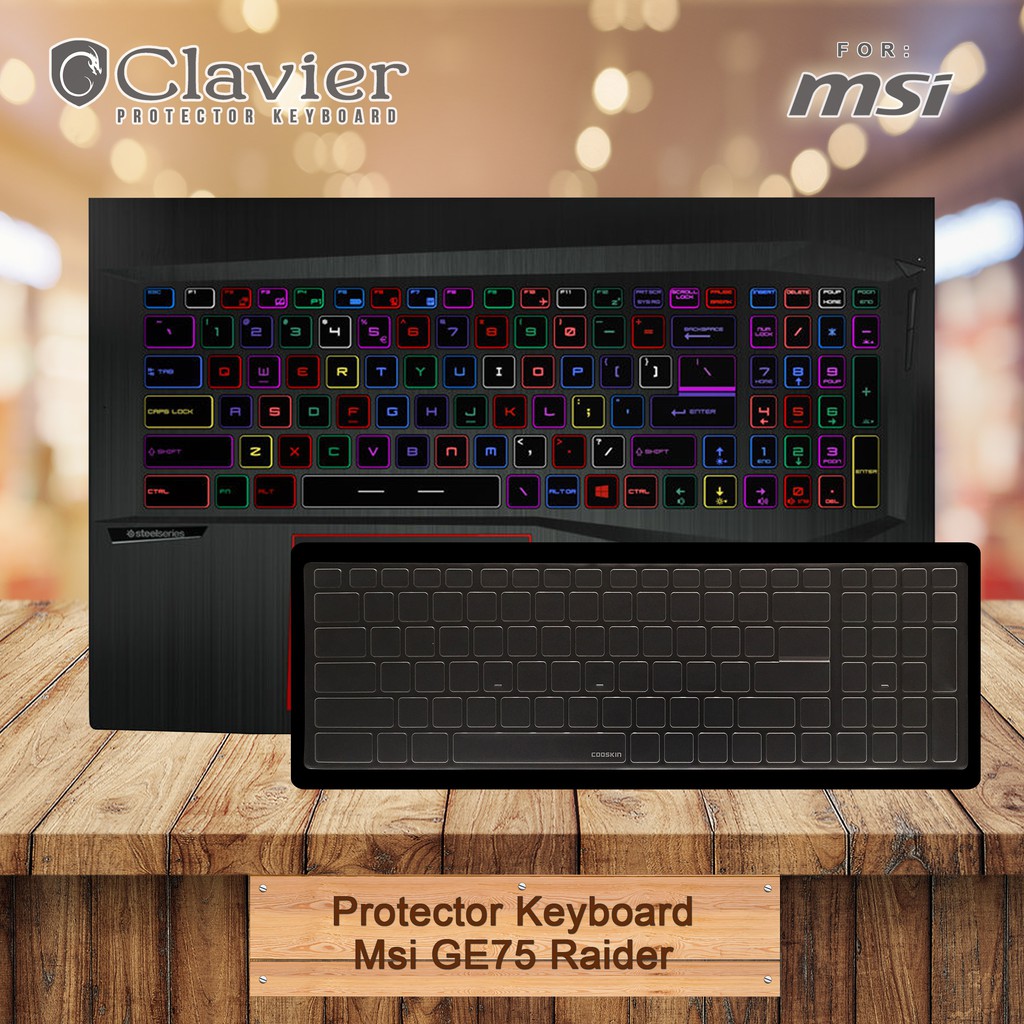 Keyboard Protector Cover Msi GE75 Raider 8RE GE75 Raider 8RF Cooskin