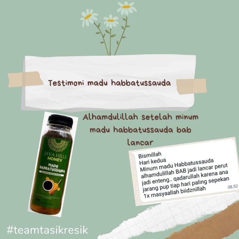 JAVAHILLS HONEY GRATIS SENDOK KAYU / MADU HABBATS / MADU HABBATUSSAUDA JAVAHILLS HONEY / HABBATUSSAUDA / THIBUN NABAWI