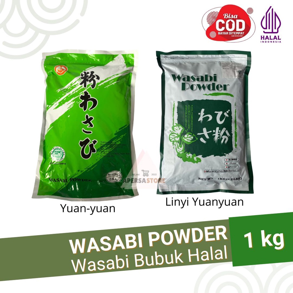 Wasabi Powder 1kg - Bubuk Wasabi Halal