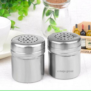 Tempat Merica / Lada / Garam / Gula / Bumbu - Botol Stainless Steel [ALT14]