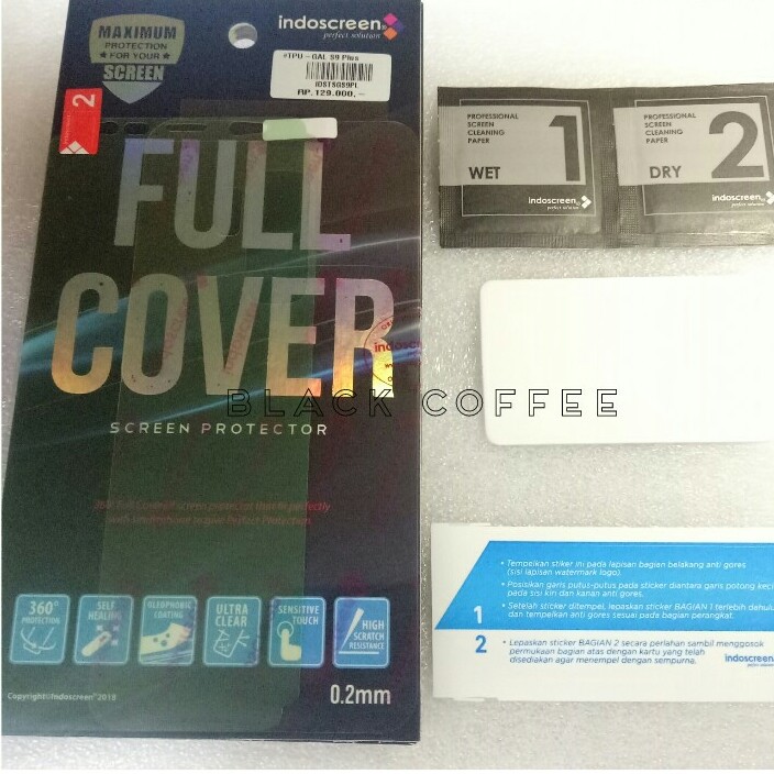 Anti gores full samsung S9 plus screen protector indoscreen full cover