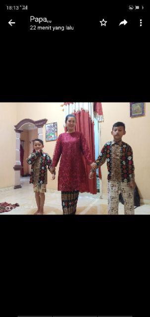 Kemeja Lengan Panjang Batik Anak,tannisa Collection