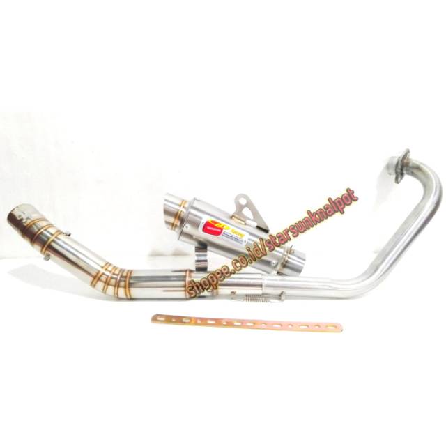 Knalpot satria fu sonic mx king mx new old Vixion byson GSX  CB 150 R CBR 150R dll CLD MONSTER ,
