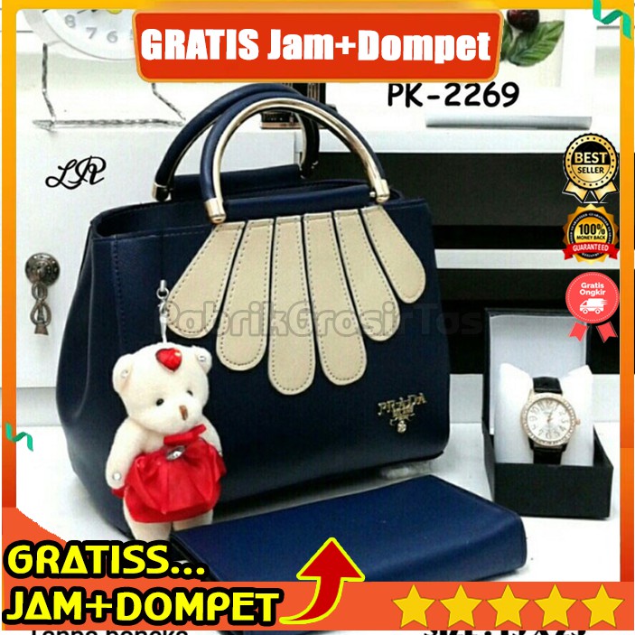 TAS CHANEL FLAP MODEL IN LAMBSKIN SILVER HARDWARE (SEMI ORIGINAL LIKE ORI) (CB-4018)