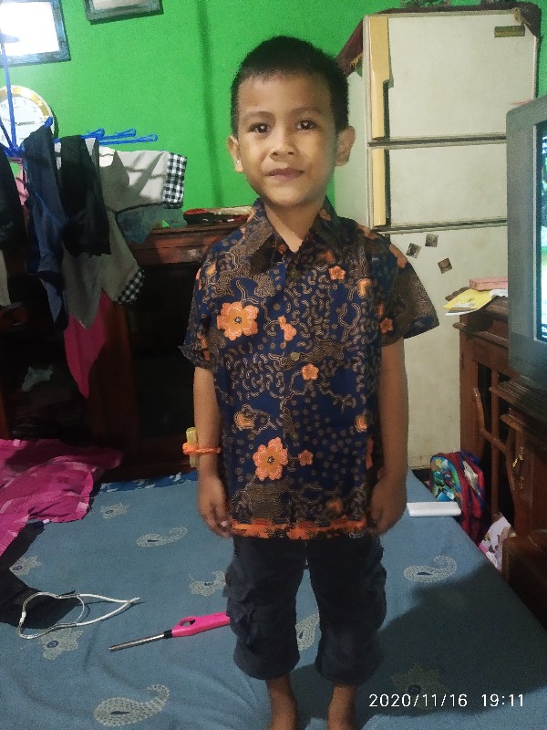 Kemeja Batik Anak 7- 9 Tahun Size Xl