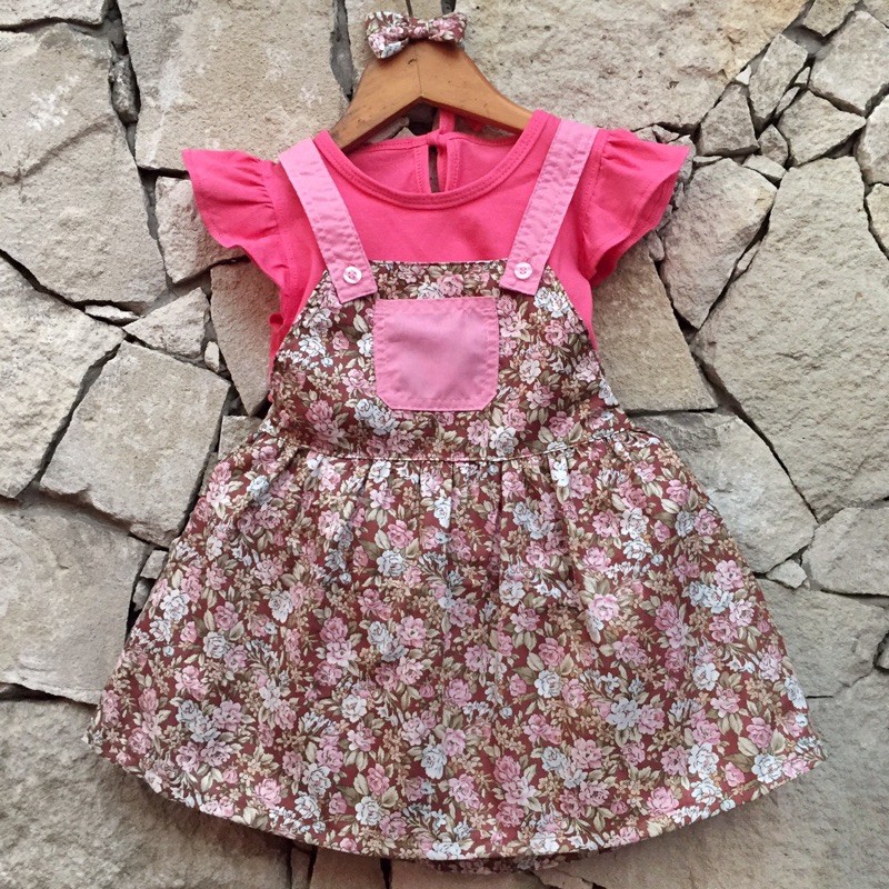 baju bayi shabby overall