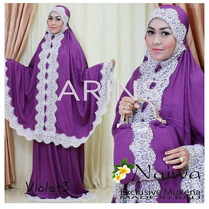 Terbaru !!! Azurra Shop Mukena Najwa Original Super Jumbo Mekenah Dewasa Fashion Muslim Murah