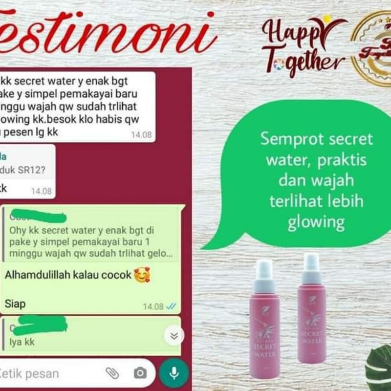 SECRET WATER SR12 / NATURE SECRET WATER SR12 SKINCARE / FACE MIST SR12