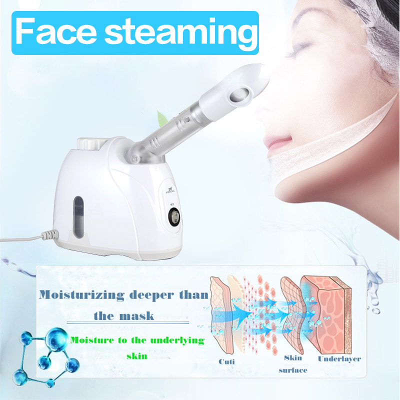 Facial Steamer Vaporizer Face Sauna Aroma Ozone Thermal Steam Humidifier Whitening Moisturizing