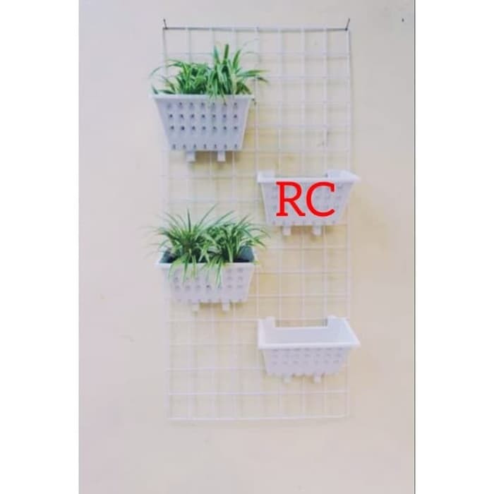 Jual Ram besi pajangan dinding panjang 95 x 45 cm gantungan pot, aksesoris Diskon