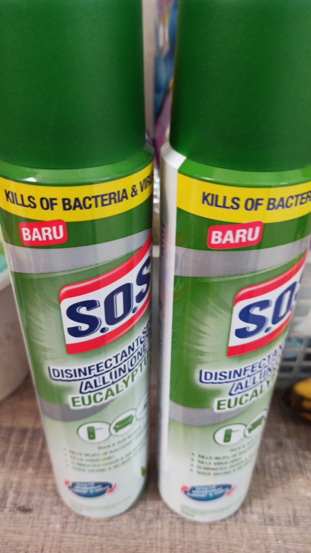 Sos Disinfectant Spray All In One Eucalyptus 250 Ml/sos Disinfektan Spray 250 Ml Terlaris