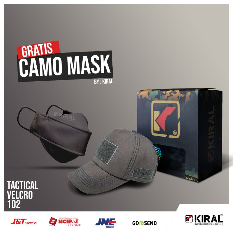 Topi Pria Distro Original Baseball // Topi Baseball Tactical Velcro By KIRAL