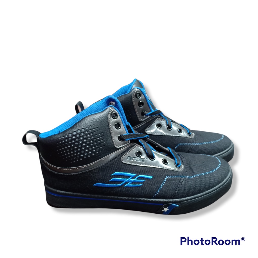 Sepatu Pria Sekolah ANDO JETZ Hitam / hitam / Biru Boots Original Sneakers Dewasa Size 38-42 Back to