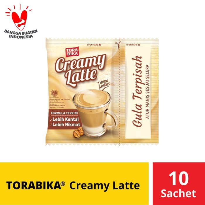 

TORABIKA CREAMY LATTE SACHET - 1RENCENG