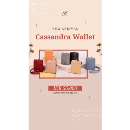 Jimshoney Cassandra wallet-Dompet wanita Jims honey cassandra wallet-dompet kartu lucu free tali pan