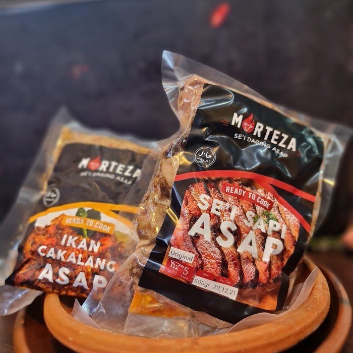 

sei sapi 500gr + cakalang asap pedas suir 250gr paket combo morteza - sei 250gr paket - BARU