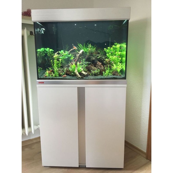 meja kabinet aquarium minimalis modern