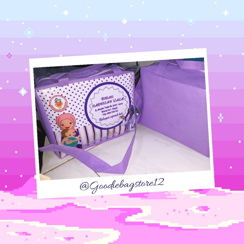 

Tas Bidan Persalinan Kelahiran Bayi Murah Cantik Bisa Custom Nama dan Foto