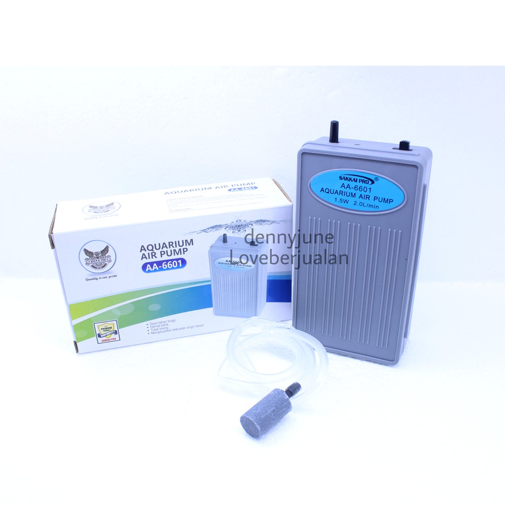 AA-6601 Sakkai Pro Air pump Battery / Pompa Udara Baterai Aquarium