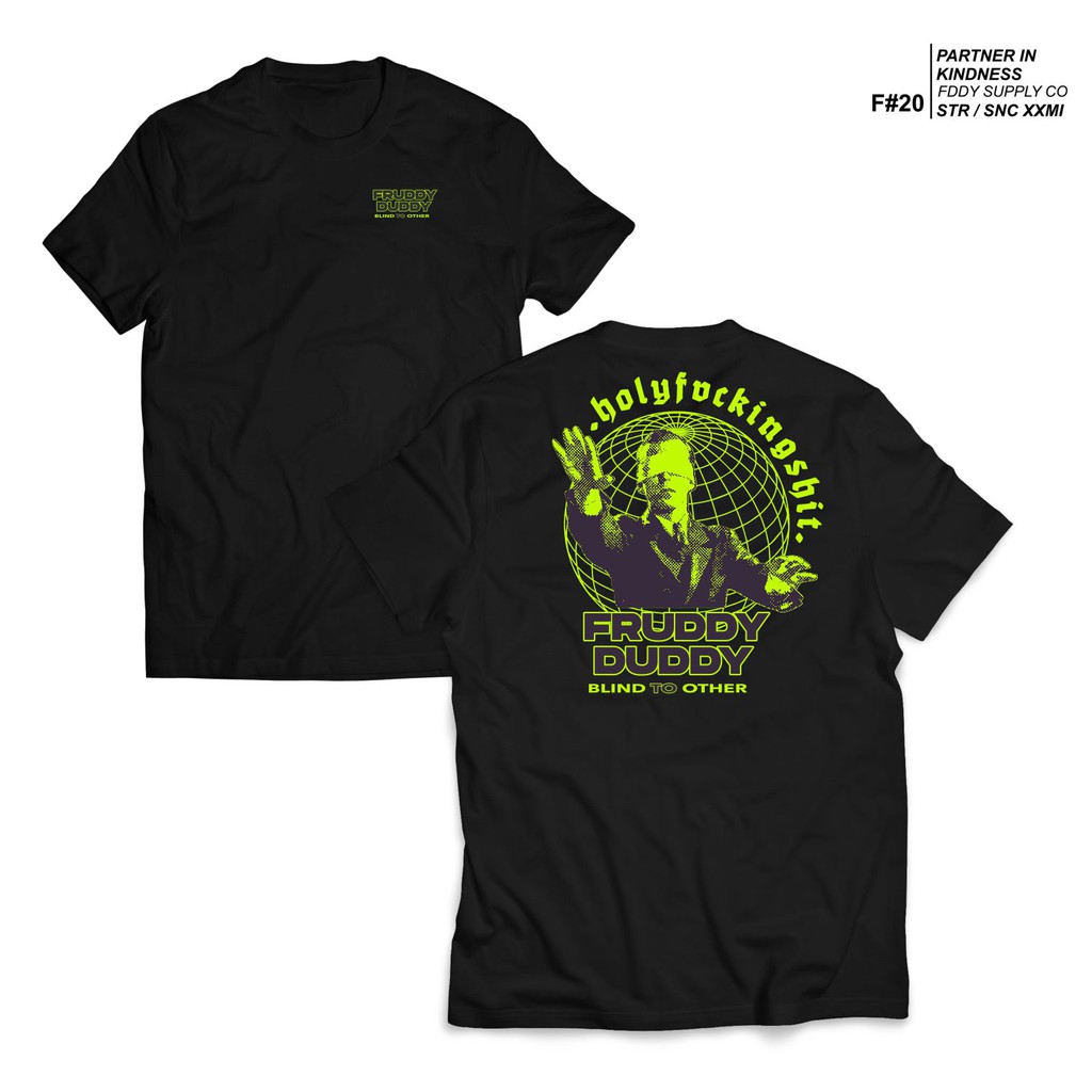 Kaos Hitam Fruddy Duddy - Fddy - Blind