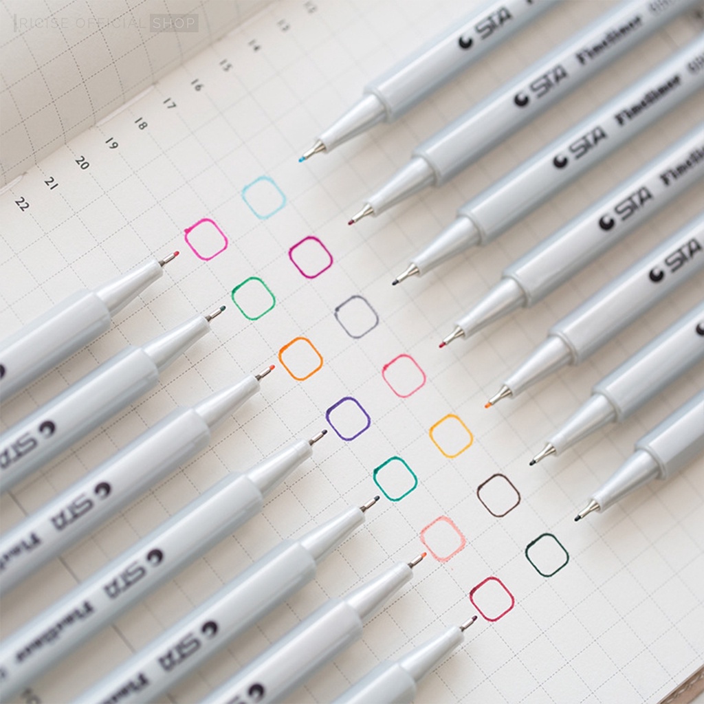 

RICISESTORE - Pulpen Gel Warna Glitter Coloring Pen Scrapbook Journal Stationary Aesthetic - STA28