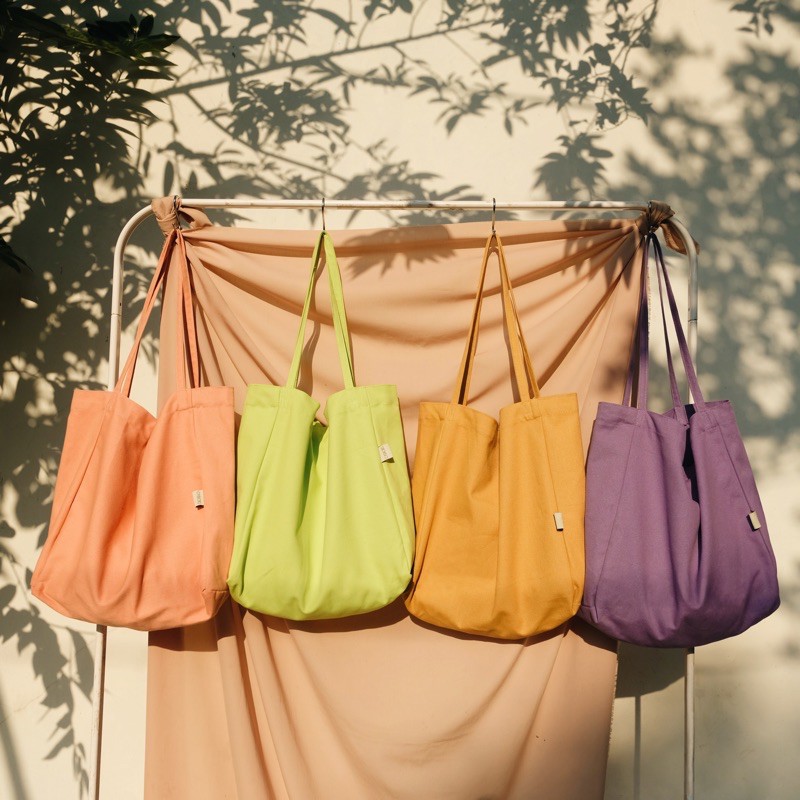 Tote Bag Nudie Baggy Canvas Polos / Tas Totebag - CABICIKS