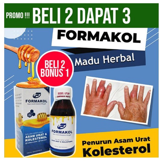 

PROMO FORMAKOL OBAT ATASI KOLESTROL DAN ASAM URAT BELI 2 GRATIS 1