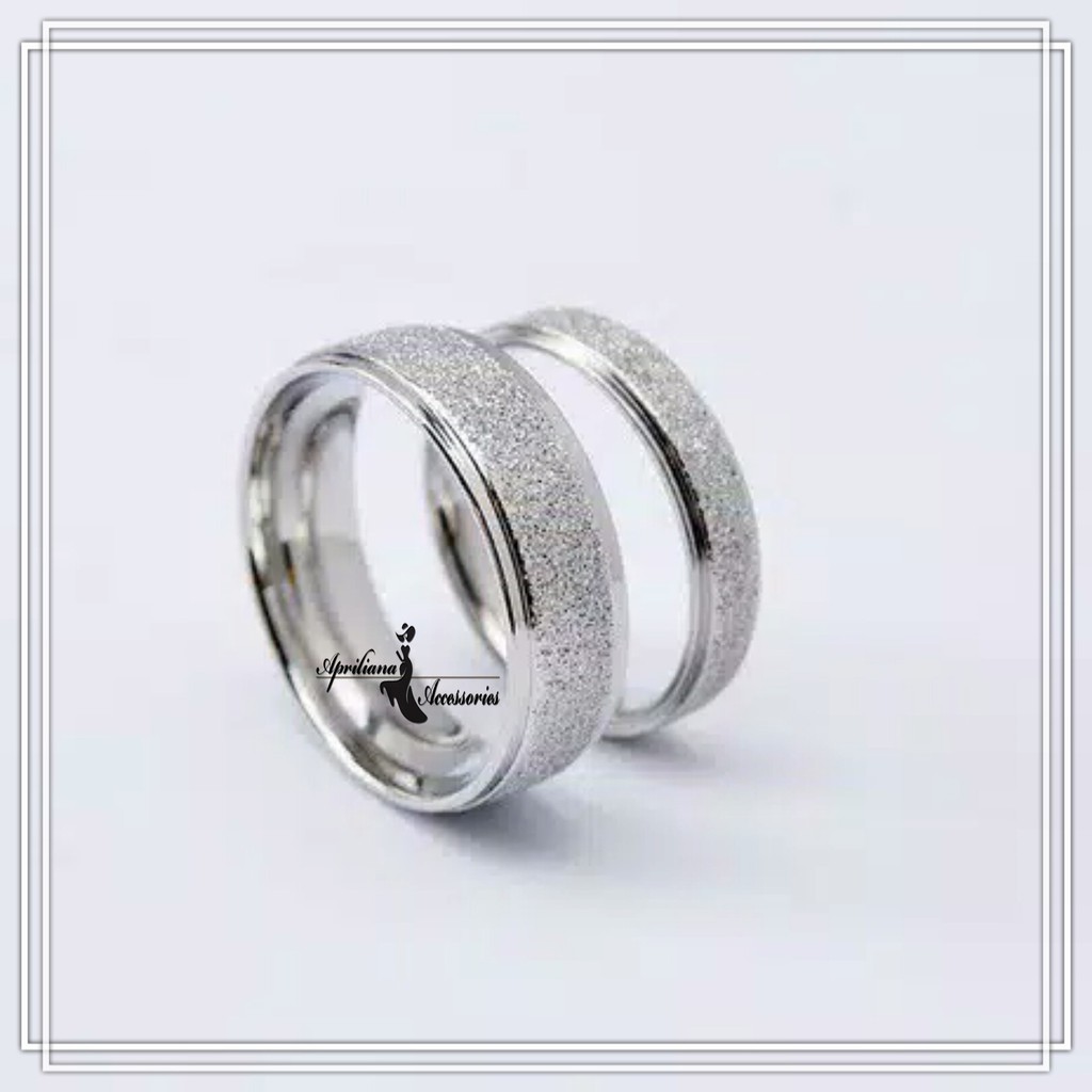 Cincin Titanium Pasiran Couple + Cincin Tunangan