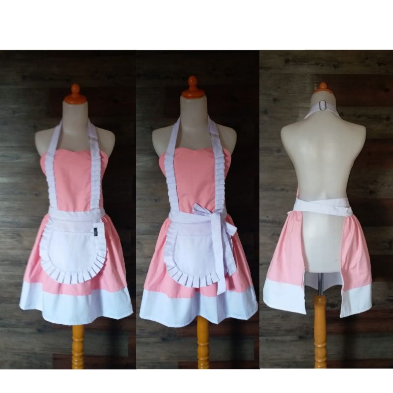 Celemek Apron wanita Celemek Salon Celemek Waitres Celemek kitchen Ladies apron Cuztom