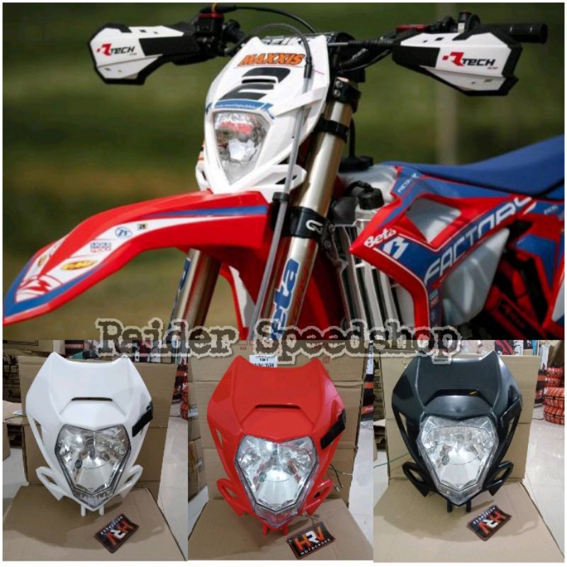 Headlamp Reflektor BETA 250 RR 2021 Lampu depan BETA Modif CRF 150 L KLX 150 BF DT WR 155